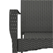 vidaXL Garden Dining Set in Black/Cream White