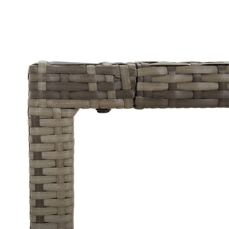 vidaXL Garden Dining Set in Gray/Dark Gray
