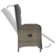 vidaXL Garden Dining Set in Gray/Dark Gray