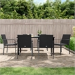 vidaXL Garden Dining Set in Black/Dark Gray