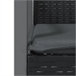 vidaXL Garden Dining Set in Black/Dark Gray
