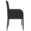 vidaXL Garden Dining Set in Black