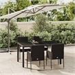 vidaXL Garden Dining Set in Black