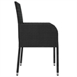 vidaXL Garden Dining Set in Black