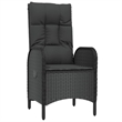 vidaXL PE Rattan Durable Garden Dining Set in Black