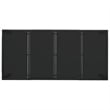 vidaXL Poly Rattan Large Garden Dining Set in Black