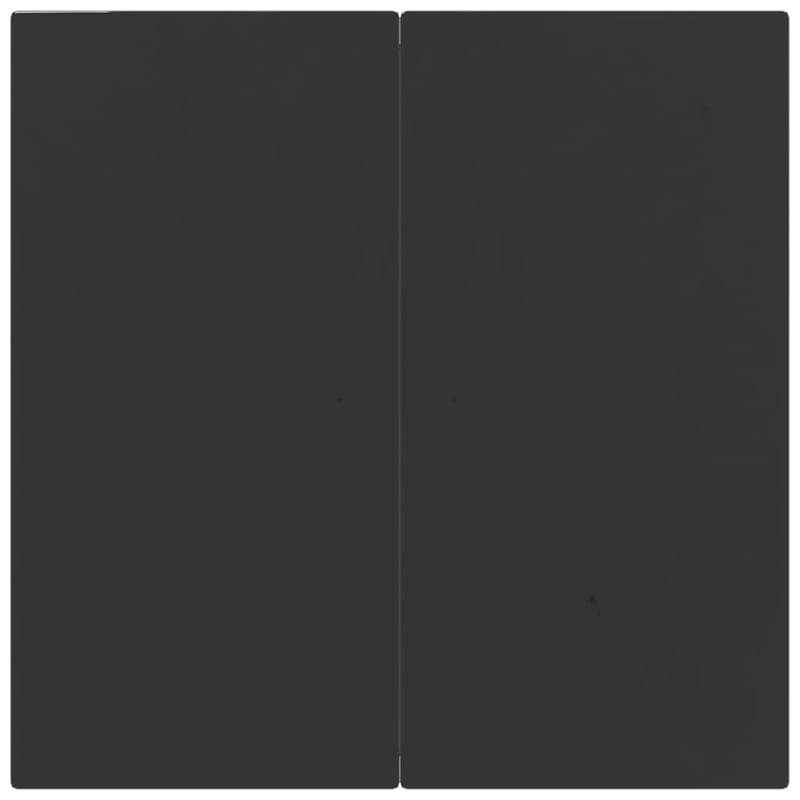 vidaXL Garden Dining Set in Black and Gray