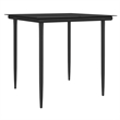 vidaXL Outdoor Dining Set in Brown/Black/Cream White