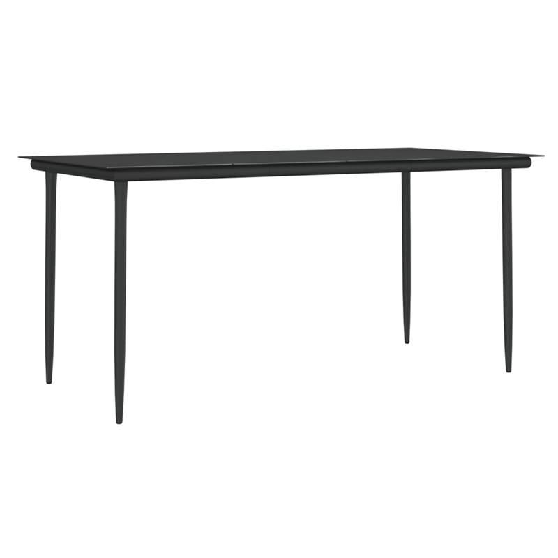 vidaXL Garden Dining Set in Brown/Black/Cream White