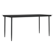 vidaXL PE Rattan/Steel/Tempered Glass/Fabric Garden Dining Set in Brown