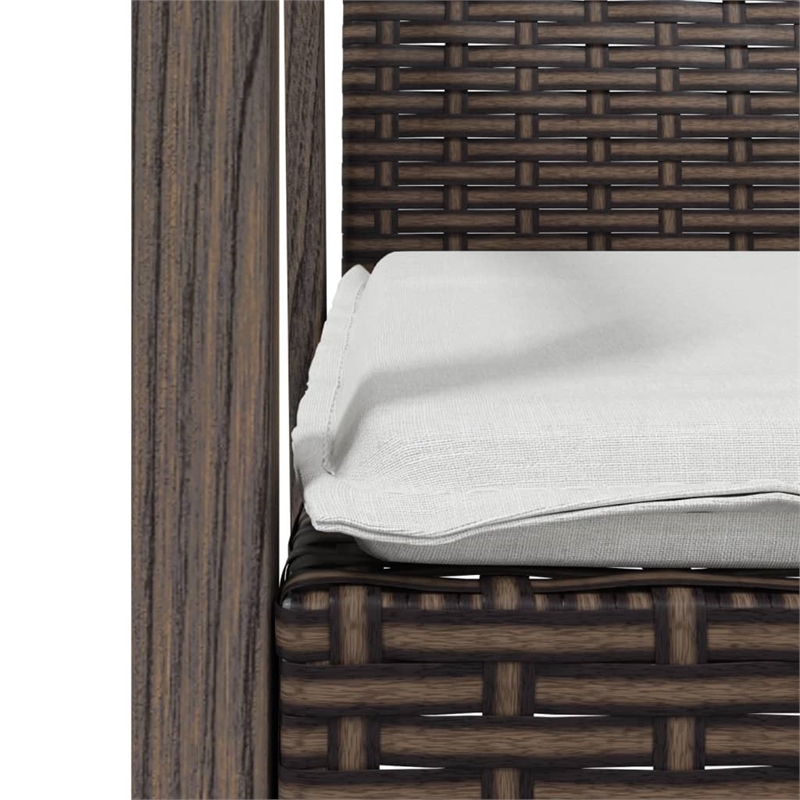 vidaXL 5-piece Garden Dining Set in Brown