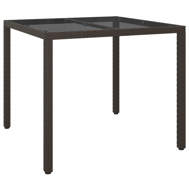 vidaXL Garden Dining Set in Brown/Cream White