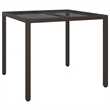 vidaXL Garden Dining Set in Brown/Cream White