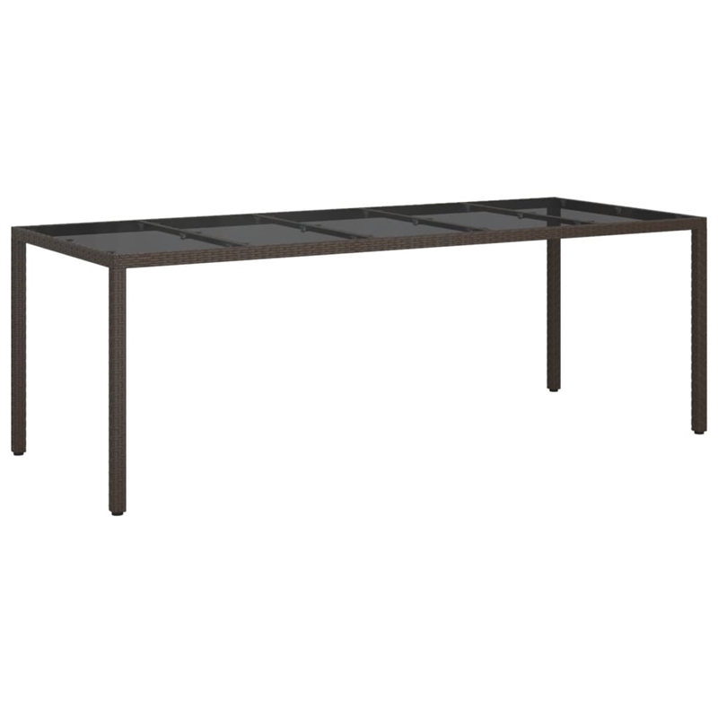 vidaXL 9 Piece Patio Dining Set in Brown