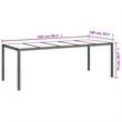 vidaXL 9 Piece Patio Dining Set in Brown