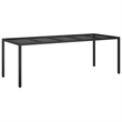 vidaXL 9 Piece Patio Dining Set in Black
