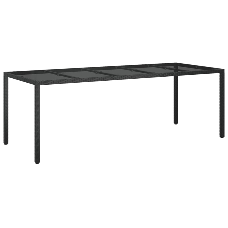 vidaXL 9 Piece Patio Dining Set in Black