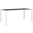 vidaXL 9 Piece Patio Dining Set White/Black