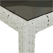 vidaXL 9 Piece Patio Dining Set White/Black
