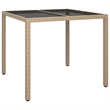 vidaXL Patio Dining Set in Beige - Set of 4