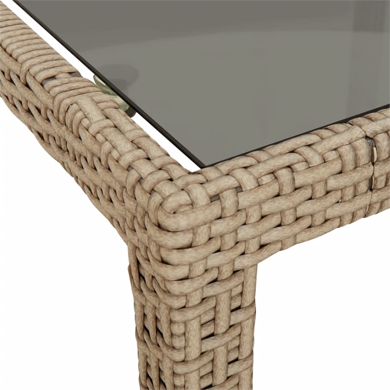 vidaXL Patio Dining Set in Beige - Set of 4