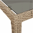 vidaXL Patio Dining Set in Beige - Set of 4