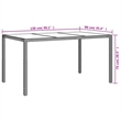 vidaXL Patio Dining Set in Beige - Set of 4