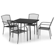 vidaXL Garden Dining Set in Anthracite/Gray