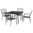 vidaXL Garden Dining Set in Anthracite/Gray