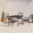 vidaXL Garden Dining Set in Anthracite/Gray