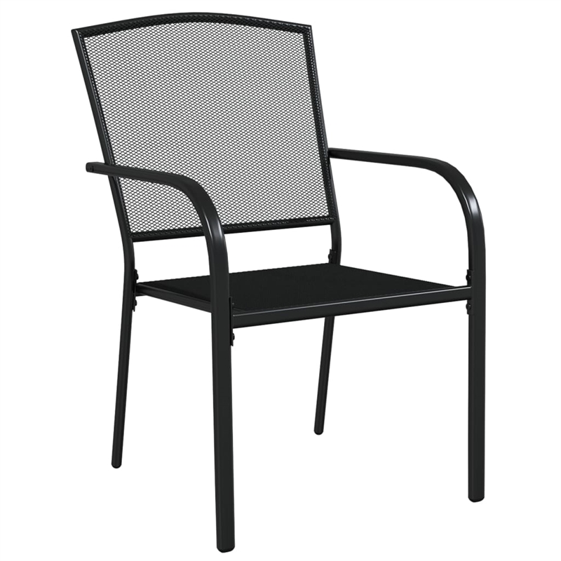 vidaXL Steel Garden Dining Set in Anthracite/Gray
