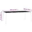 vidaXL Steel Garden Dining Set in Anthracite/Gray