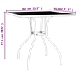 vidaXL Steel Medium Foldable Garden Dining Set in Anthracite/Gray