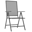 vidaXL Steel Medium Foldable Garden Dining Set in Anthracite/Gray
