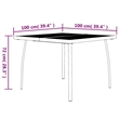 vidaXL Steel Foldable Garden Dining Set Garden Dining Set in Anthracite/Gray