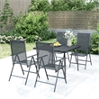 vidaXL Garden Dining Set in Anthracite/Gray