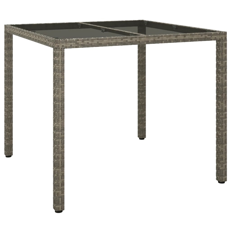 vidaXL Patio Dining Set in Gray - Set of 4