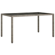 vidaXL Patio Dining Set in Gray - Set of 4