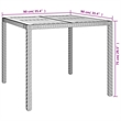 vidaXL Patio Dining Set in Black - Set of 4