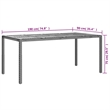 vidaXL 9 Piece Patio Dining Set in Black