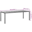 vidaXL 9 Piece Patio Dining Set in Black