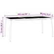 vidaXL Medium Height-Adjustable Garden Dining Set in Anthracite/Gray Steel