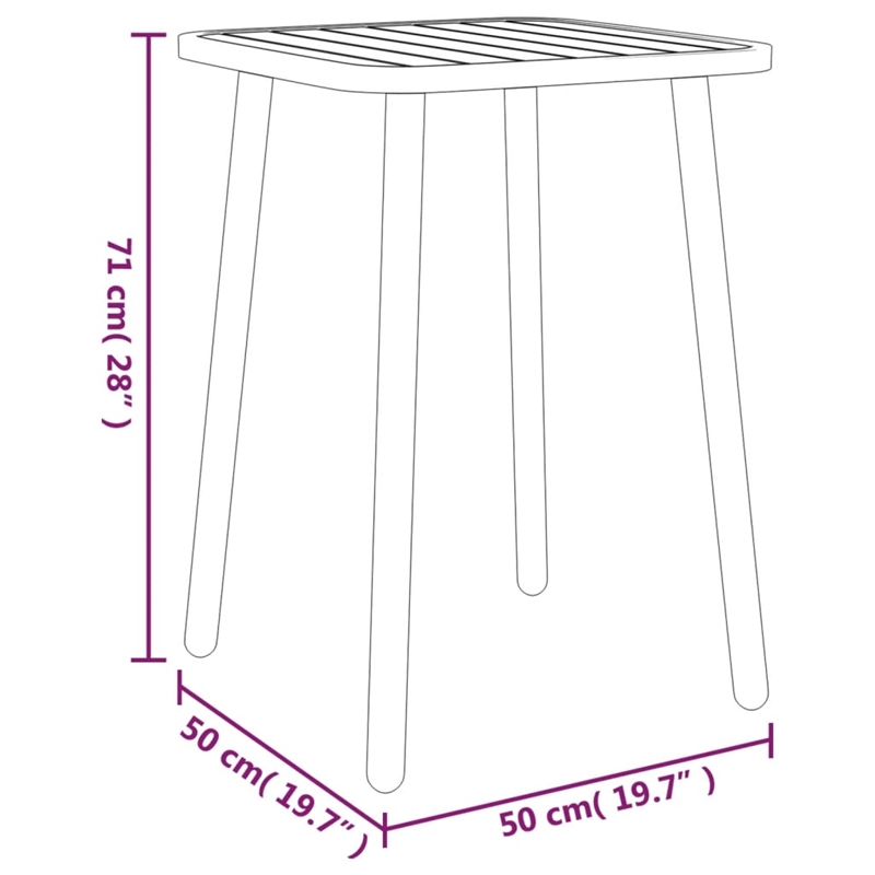 vidaXL Garden Dining Set in Anthracite/Gray