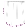 vidaXL Garden Dining Set in Anthracite/Gray