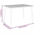 vidaXL Steel E-Coated and Powder-Coated Garden Dining Set in Anthracite/Gray