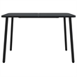 vidaXL Steel E-Coated and Powder-Coated Garden Dining Set in Anthracite/Gray