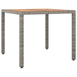 vidaXL Poly Rattan Garden Dining Set in Grey