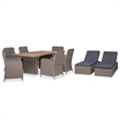 vidaXL Outdoor Dining Set in Brown and in Grey