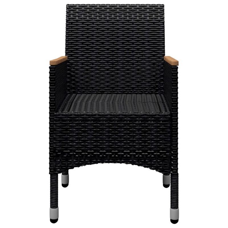 vidaXL Dining Set in Black and in Brown