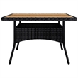 vidaXL Dining Set in Black and in Brown